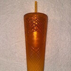 Starbucks 2022 Summer Orange Mango Gradient Tumbler Jeweled Studded 24 Oz